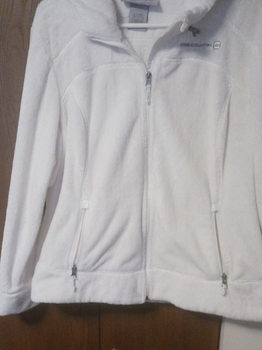 Free Country Cream Teddy Fleece Hooded Zip Jacket